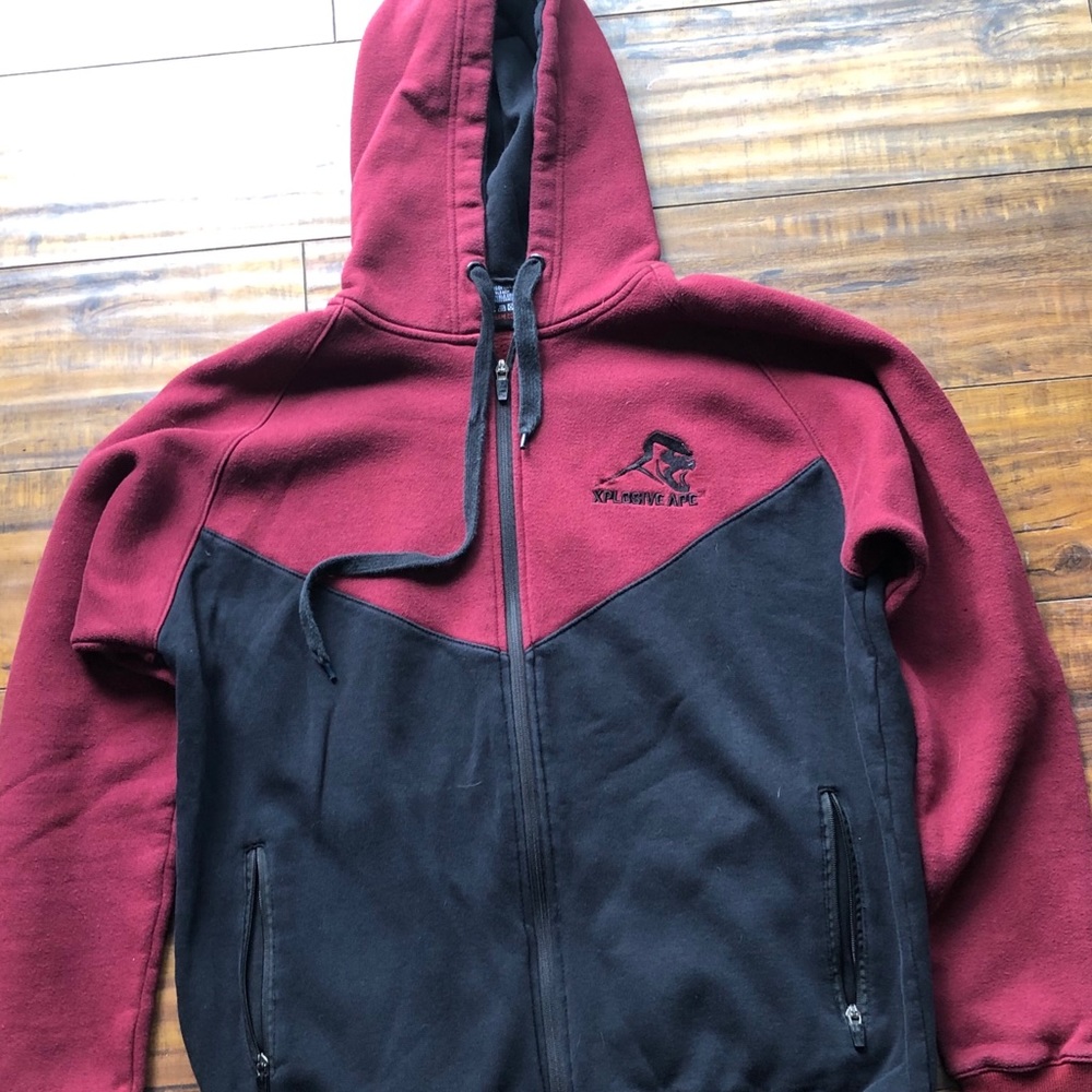 Xplosive Ape zip up hoodie